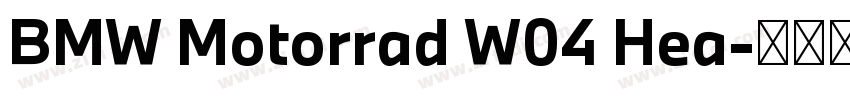BMW Motorrad W04 Hea字体转换